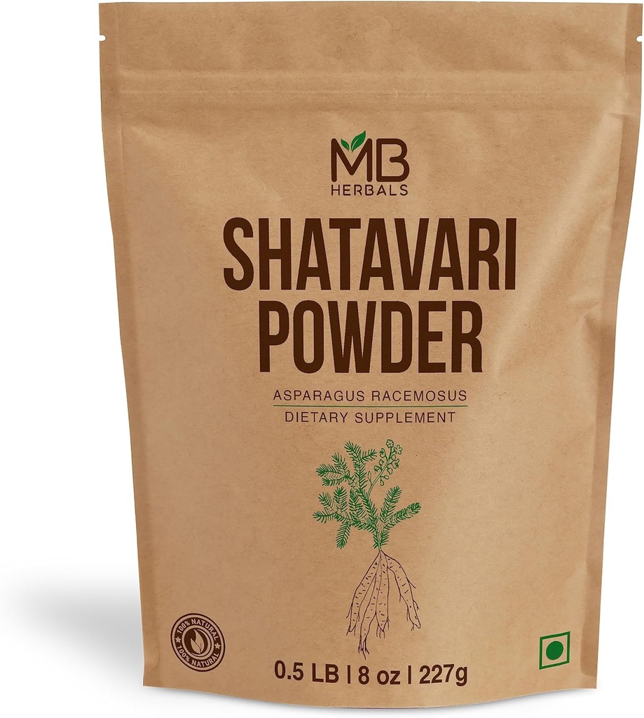 MB Herbals Pure Shatavari Powder 227 Gram 
