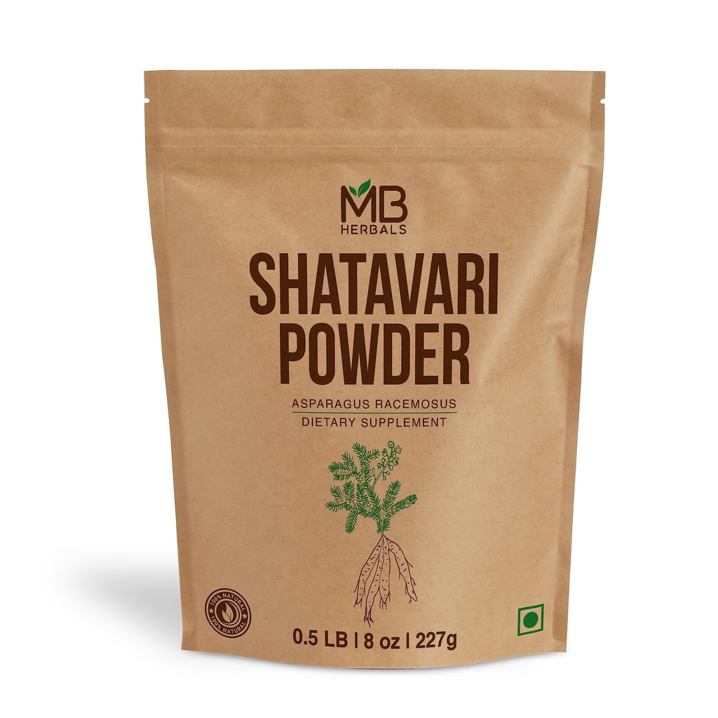MB Herbals Pure Shatavari Powder 227 Gram 