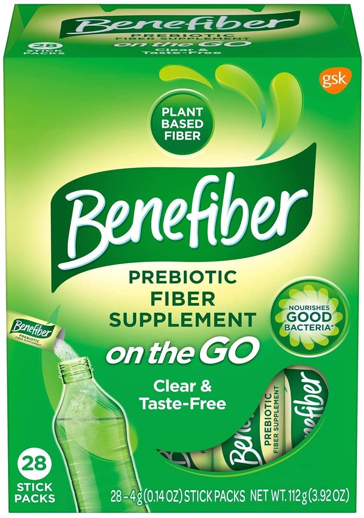 Beenfiber Γεύση-free, χωρίς ζάχαρη Fiber Stick συσκευασίες για Digestive Υγεία / 28 Count (6 Pack)