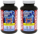 Yerba Prima Prebiotic Colon Care Capses Διαιτητικές Ίνες, 180 Count, (Pack of 2) - Five Forms of Fiber Plus FOS Prebiotics Supplement - Διαλυτά & αδιάλυτα για την Κανονικότητα & Πειθαρχία Υποστήριξη
