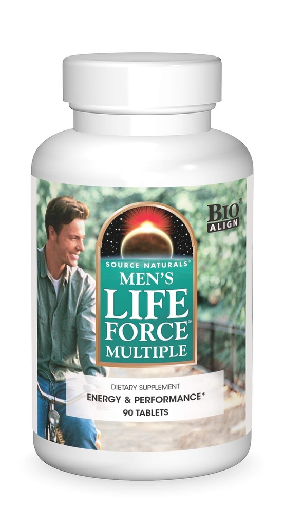 Source Naturals Ανδρική Δύναμη Ζωής Πολλαπλή Καθημερινή Πολυβιταμίνη & Ανοσοποιητικό Συμπλήρωμα Υγείας - 13 Ουσιώδεις Βιταμίνες, Θρεπτικά συστατικά & Ορυκτά - 180 δισκία