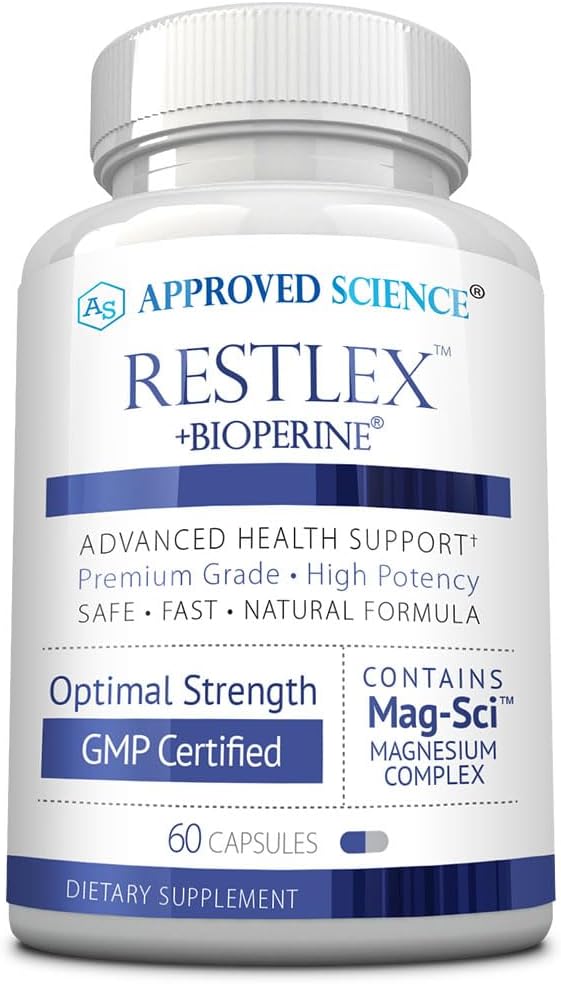 Εγκεκριμένη Επιστήμη Restlex - 420 mg Γλυκινικό μαγνήσιο Blend, L- θεανίνη 200 mg - 60 Κάψουλες