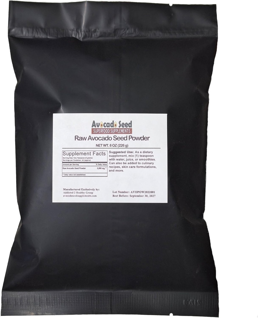 Raw Avocado Σπόροι Κόκκοι 8 Ουγγιά - Αντιοξειδωτικά, Fiber, Χοληστερόλη, Heart Health, φροντίδα του δέρματος-Made in USA-Πρωτότυπο κατασκευαστή