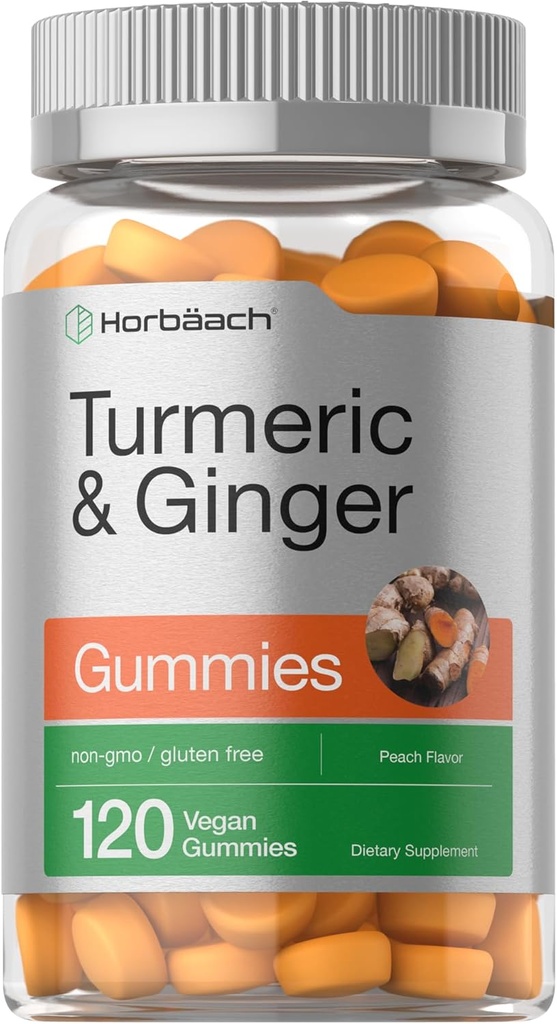 Horbäach Turmeric and Ginger Gummies 