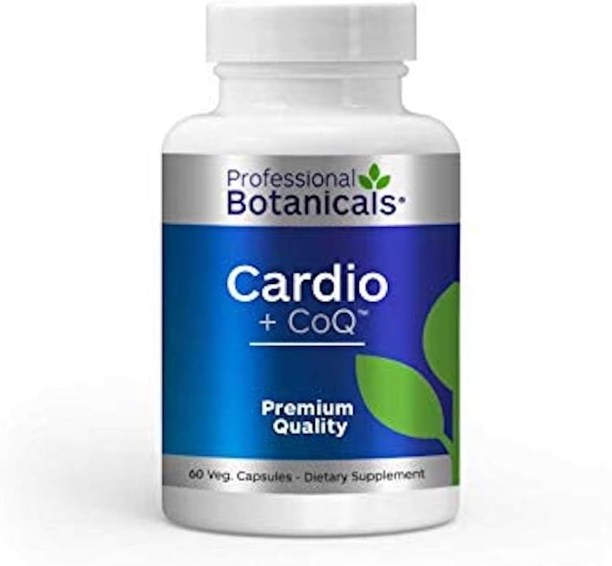 Professional Botanicals Cardio-CoQ CoQ10 - Vegan Formulated Coenzyme Q10 με Hawthorne Berry Valerian Root και Cayenne Pepper - 60 χορτοφαγικές κάψουλες