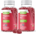 VITEEY Βιταμίνη Β12 Gummies - Γνωστική υποστήριξη και ενέργεια Gummies - Vegan, Ζελατίνη δωρεάν, Γλουτένη χωρίς - 60 κόμης