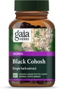 Gaia Herbs Μαύρο Cohosh - Συμπλήρωμα υποστήριξης εμμηνόπαυσης για να βοηθήσει στη διατήρηση ισορροπίας ορμονών και υγείας για τις γυναίκες - με οργανικό μαύρο Cohosh - 60 Vegan υγρό Phyto-Capsules (30-Day Supply)