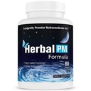 Longevity Herbal PM - Herbal Sleep Formula με 5-htp, melatonin, Valerian & GABA. 60 Κάψουλες λαχανικών