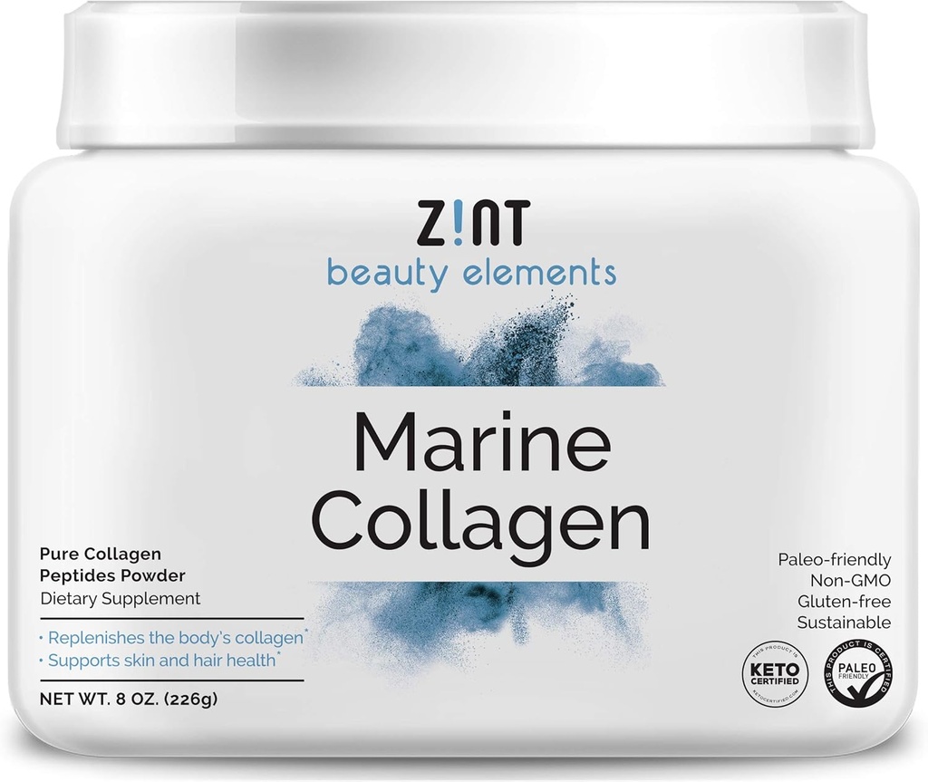 Hydrolyzed Marine Collagen Powder (8 oz): Αντιγήρανση Collagen Peptides Συμπληρώματα πρωτεΐνης από την Ιαπωνία - Άγευστα, Παλαιά Πιστοποιημένα, Βιώσιμα, Μη ΓΤΟ - Ομορφιά, Δέρμα, Μαλλιά & Νύχια