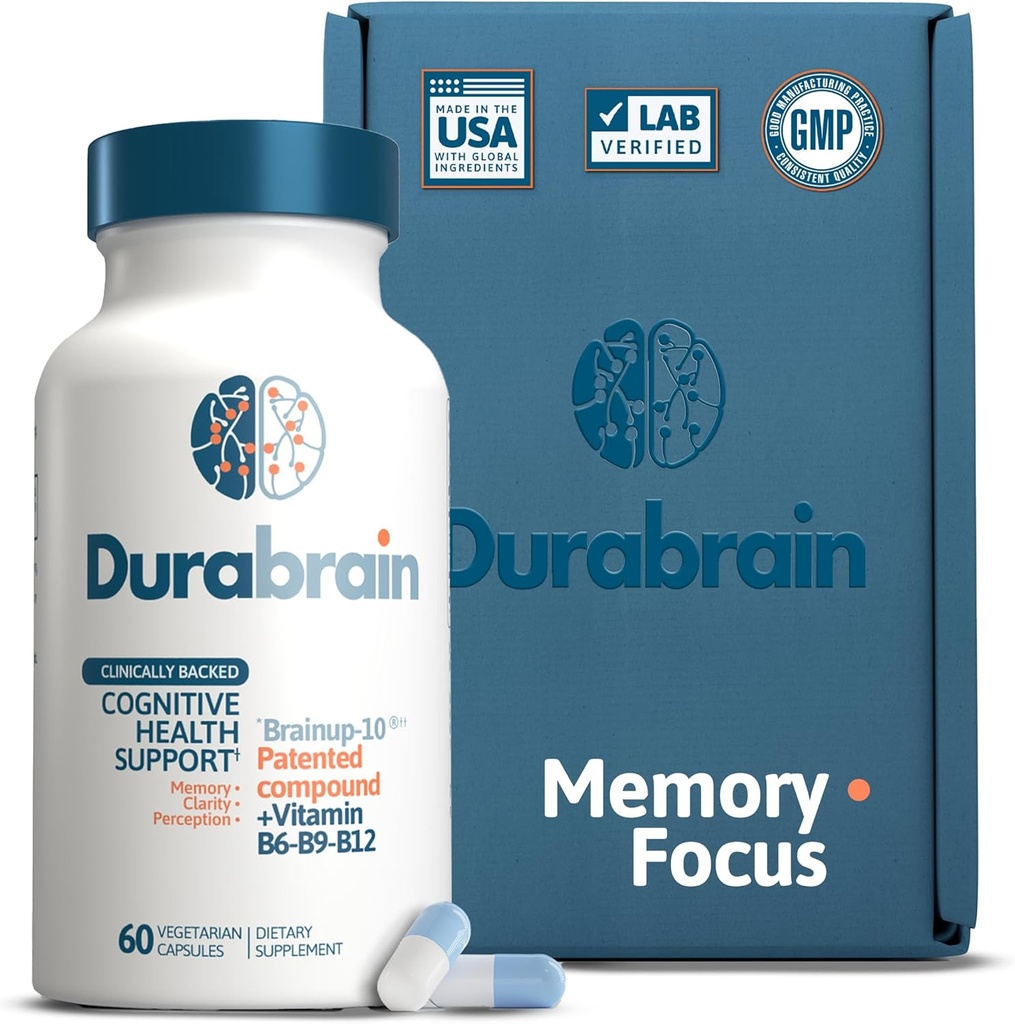Nootropic Brain Support Supplement for Memory and Focus, Ενίσχυση της Γνωστικής σας Υγείας, Διανοητική Καθαρότητα και Προσοχή, 60 Κάψουλες