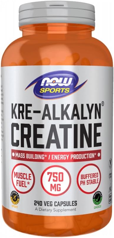 Τώρα τρόφιμα Κρε-Αλκαλίν® Creatine - 240 κάψουλες