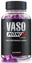 VasoManix Gummies, Vaso Manix Classic Ανδρικό Συμπλήρωμα, Όλα τα φυσικά Formula για τους άνδρες, Premium Gummy για να υποστηρίξει την απόδοση, την εμπιστοσύνη και τη συνολική υγεία, επίσημες κριτικές (60 Gummies)