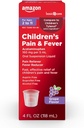   Basic Care Children's Acetaminophen 160 mg per 5 mL Oral Suspension, Grape Flavor, Pain Reliever and Fever Reducer for Headache, Sore Throat and Toothache, 4 fl oz (Pack of 1)