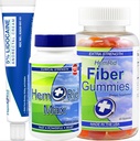 HemRid Complete Hemorrhoid Σύστημα Υποστήριξης – Max Formula, Lidocaine Cream & Fiber Gummies για Άμεση Ανακούφιση & Long-Term Comfort