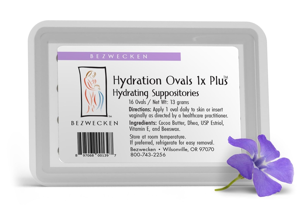 Bezwecken – Hydration Ovals 1x Plus DHEA – 16 Oval Suppositories - Ίδια Εμπιστευμένη Φόρμουλα - Επαγγελματικά Formulated to Alleviate Κολπική ξηρότητα σε Εμμηνοπαυσιακές Γυναίκες - Ασφαλής, Φυσική & Paraben Δωρεάν