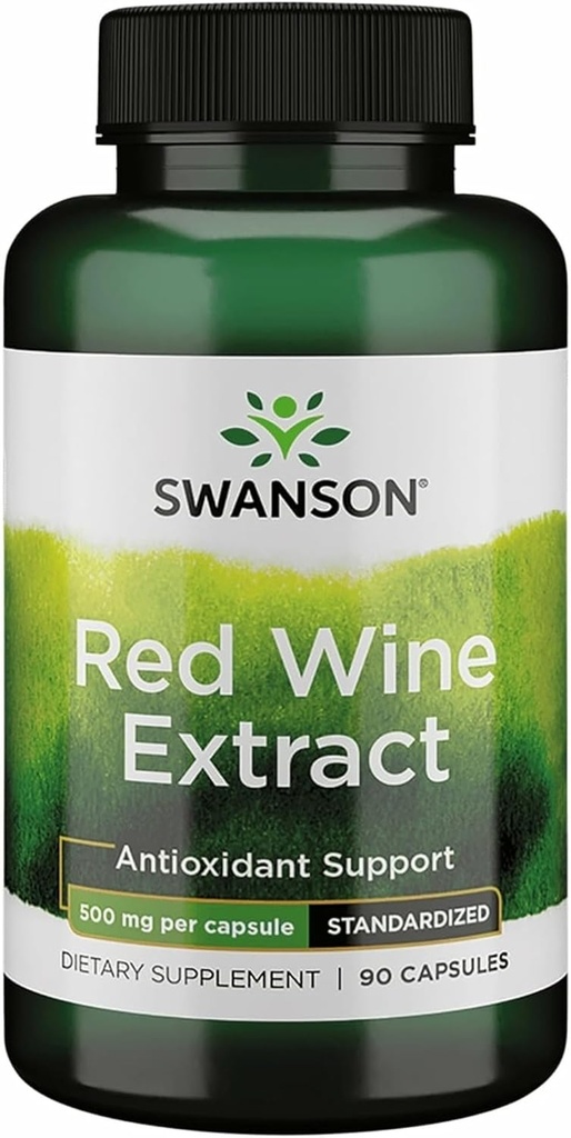 Swanson Red Wine Extract 500 Milligrams 90 Κάψουλες
