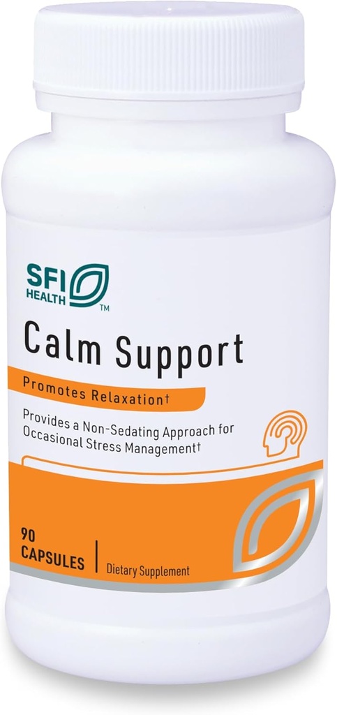Klaire Labs SFI Health Cortisol Management - USDA Certified Organic Ingredients, Patented Herbal Stress Response Support Formula with Honokiol & Ashwagandha (90 Κάψουλες)