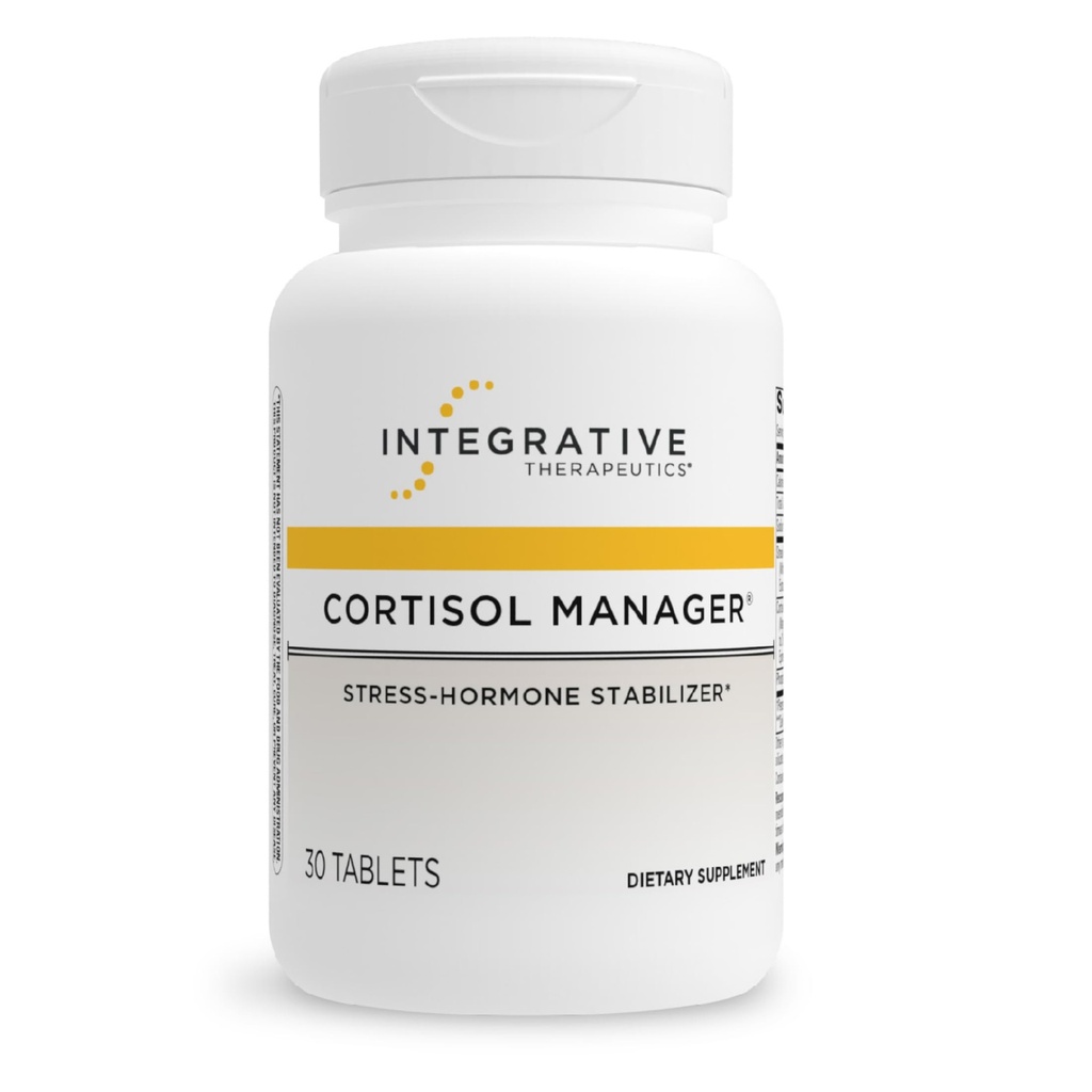 Integrative Θεραπευτική Cortisol Manager - Adrenal Health Support Supplement for Healthy Stress Response* - Vegan, Dairy-Free & Gluten-Free - 30 Tablets (15 Servings)