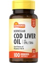 Sundance Norwegian Cod Liver Oil 100 Softgels 