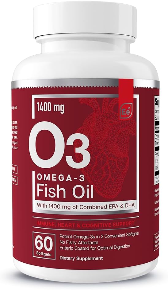 Απαραίτητα στοιχεία Omega-3 Fish Oil συμπλήρωμα με EPA & DHA 
