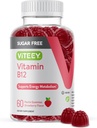 Viteey Vitamin B12 Gummies for Adults & Teens 1000mcg, Sugar Free - Καλό για την ενέργεια, Μεταβολισμός, Φυσική Ενέργεια Υποστήριξη - Vegan, Ζελατίνη Δωρεάν, Γλουτένη Χωρίς, GMO Δωρεάν - Μασώμενη Φράουλα Γεύση