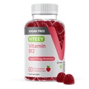 Viteey Vitamin B12 Gummies for Adults & Teens 1000mcg, Sugar Free - Καλό για την ενέργεια, Μεταβολισμός, Φυσική Ενέργεια Υποστήριξη - Vegan, Ζελατίνη Δωρεάν, Γλουτένη Χωρίς, GMO Δωρεάν - Μασώμενη Φράουλα Γεύση