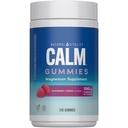 Φυσικό Vitality Calm, Magnesium Citrate Supplement, Stress Relief Gummies, Υποστηρίζει μια υγιής απάντηση στο άγχος, χωρίς γλουτένη, Vegan, Raspberry Lemon Γεύση, 240 Gummies
