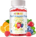 Ashwagandha Gummies & Βιταμίνη D3 Gummies 60 Count - Βιολογικό συμπλήρωμα Aswangdha για τη βελτίωση του ύπνου, το στρες ανακούφιση και την ηρεμία Mood(Μικτή μούρα, Vegan, Plant Based, Gluten-free & Gelatin Free)-1pack