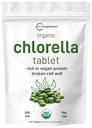 Βιολογικά Δισκία Chlorella, 500mg ανά δισκίο, 720 Tabs (360 Grams), 4 Μήνες προσφοράς, Σπασμένο κυτταρικό τοίχωμα, πλούσια σε πρωτεΐνες Vegan & Βιταμίνες, Χωρίς πληρωτικό, Χωρίς Πρόσθετα & Μη ΓΤΟ 