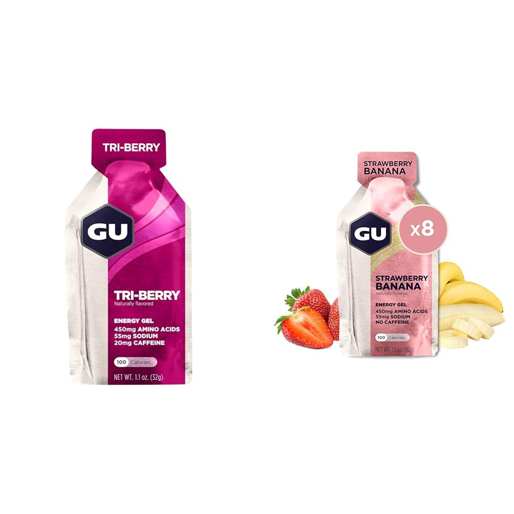 Gel Tri-berry και φράουλα μπανάνα άρωμα 8-κομμάτια