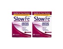 Slow Fe, High Potency Iron 45 mg, Slow Release - 60 δισκία - Συσκευασία των 2