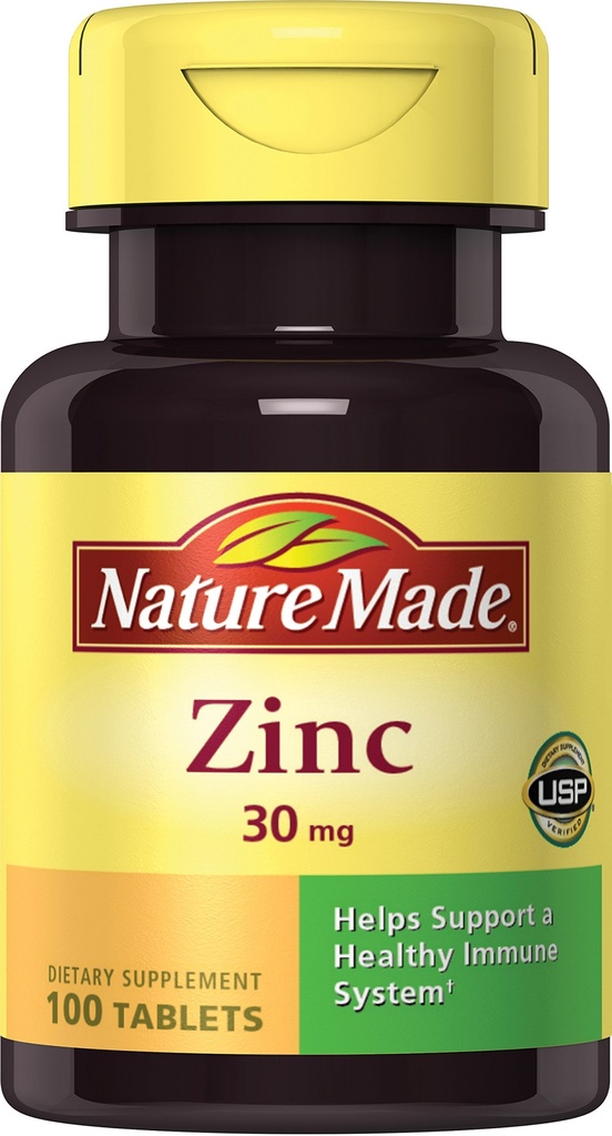 Nature Made Zinc 30mg, 100 δισκία (πακέτο των 6)