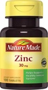 Nature Made Zinc 30mg, 100 δισκία (πακέτο των 6)