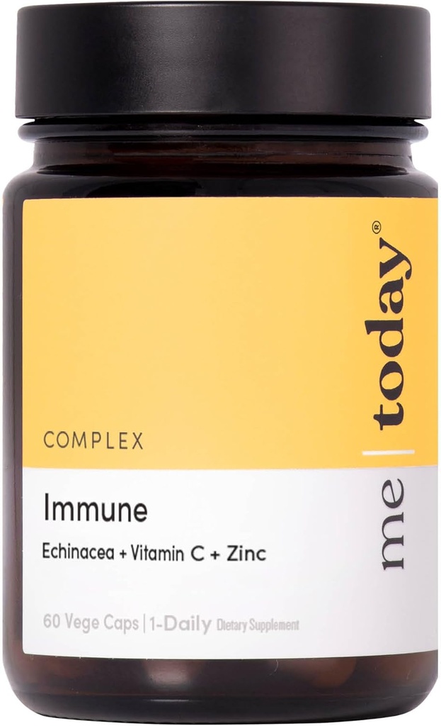 me today Immune Support Supplement for Adults – Echinacea, Vitamin C with Zinc & Vitamin D3 for Daily Immune System Booster, Wellness and Defense, Vegetarian, 60 Services