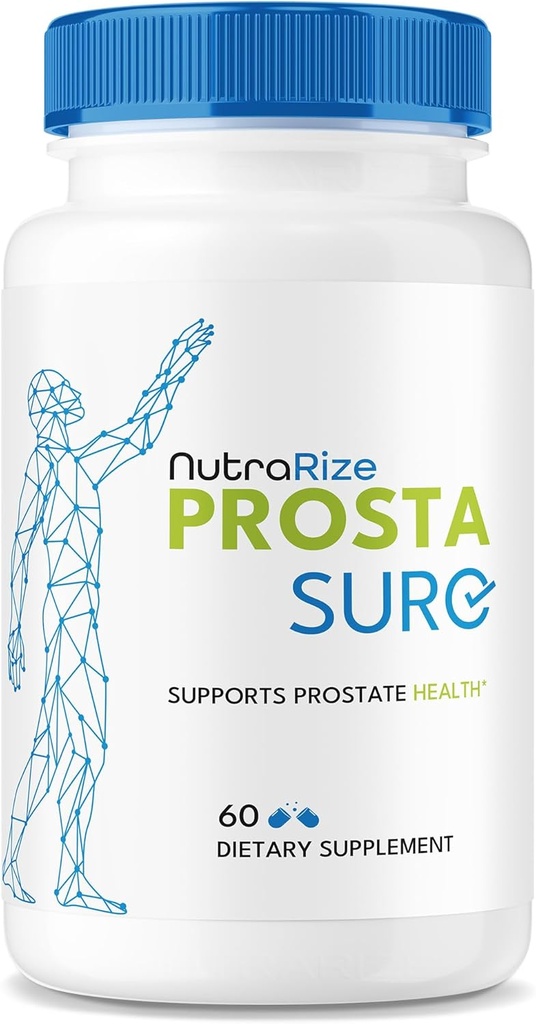 NutraRize Κάψουλες Prostaur - Επίσημη Prosta Sure Χάπια για Prostate Heath, All Natural Support Formula για περισσότερο έλεγχο & γενική ευεξία, Pastillas κριτική (60 κάψουλες)