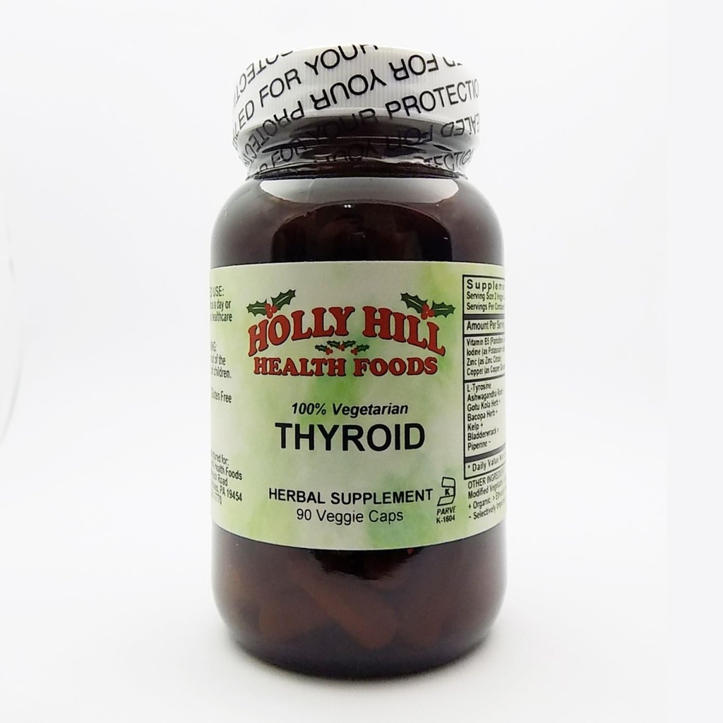 Holly Hill Health Foods, Thyroid, 90 κάψουλες χορτοφάγων