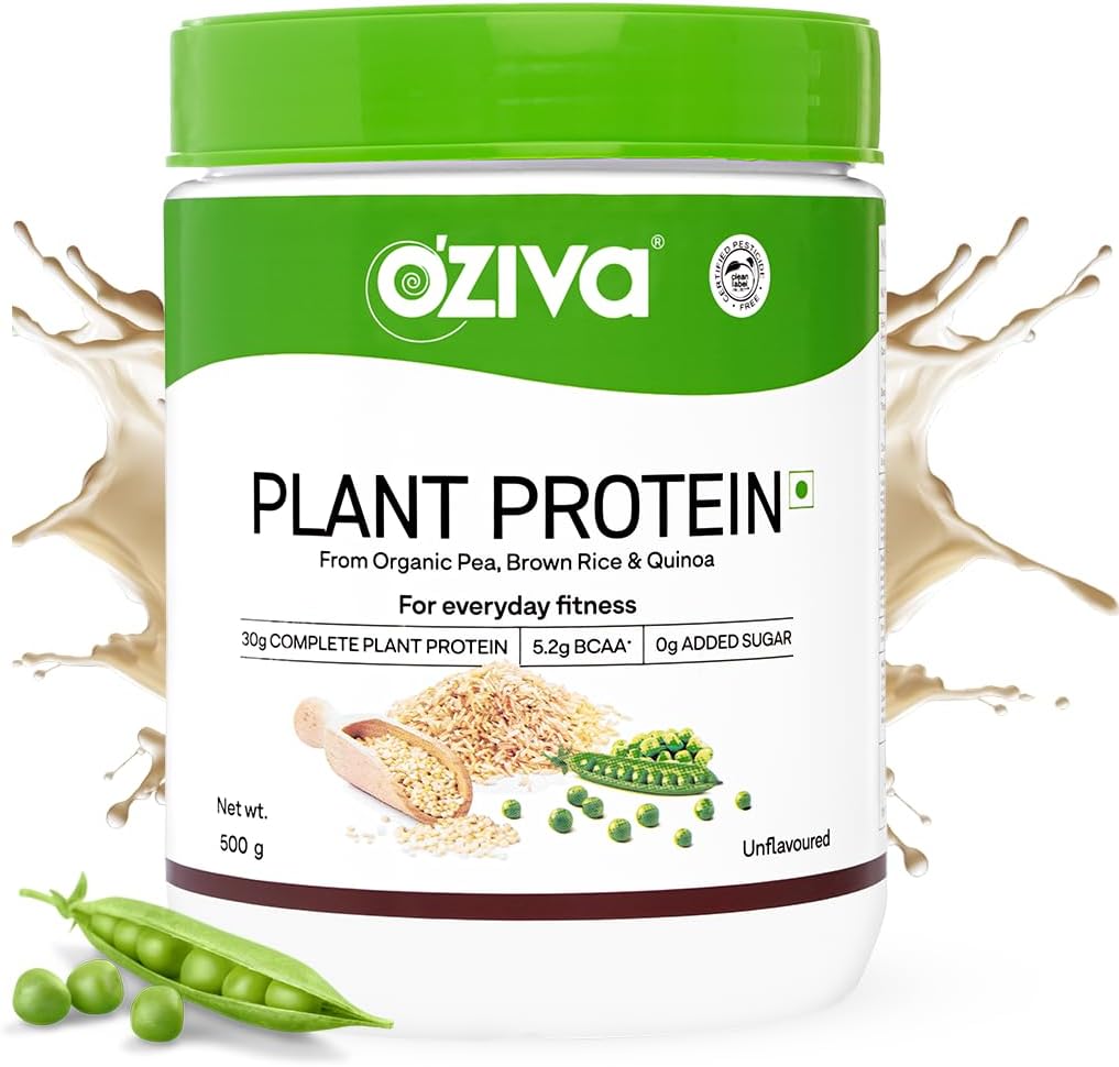 OZiva Organic Plant Protein Powder 