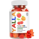 YALLA halal Βιταμίνες για παιδιά, Halal Kids Multivitamin Gummies, 45-90 Day Supply, Ουσιώδεις Βιταμίνες με C, D3, Ψευδάργυρος για Ανοσία, B6 B12 για Ενέργεια, ISA Certified, Ζελατίνη Δωρεάν
