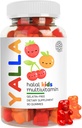 YALLA halal Βιταμίνες για παιδιά, Halal Kids Multivitamin Gummies, 45-90 Day Supply, Ουσιώδεις Βιταμίνες με C, D3, Ψευδάργυρος για Ανοσία, B6 B12 για Ενέργεια, ISA Certified, Ζελατίνη Δωρεάν