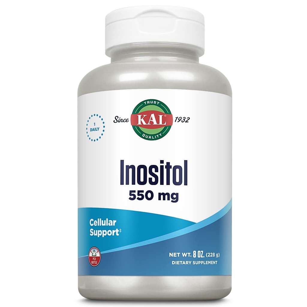KAL Ινοσιτόλη σε σκόνη 550mg, Εγκεφαλική υγεία, νευρικό σύστημα & συμπλήρωμα υποστήριξης διάθεσης, Κυτταρική υποστήριξη υγείας, ενισχυμένη φόρμουλα απορρόφησης, εύκολο να αναμειχθεί, περίπου. 408 Υπηρεσίες, 8oz