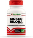 Κάψουλες Ginkgo Biloba Full Life - Βότανο συμπλήρωμα - 60 Veggie κάψουλα 450mg.