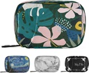 Naanle Hawaiian Palm Leaf Flower Pill Box 7 Day Pill Υπόθεση Travel Pill Organizer Τσάντα με Zipper Φορητή Εβδομαδιαία περίπτωση Συμπαγές μέγεθος για τον κάτοχο συμπλήρωμα βιταμίνης
