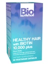 Bio Διατροφή υγιής υποστήριξη μαλλιών με Biotin 60 κάψουλες χορτοφαγικών 