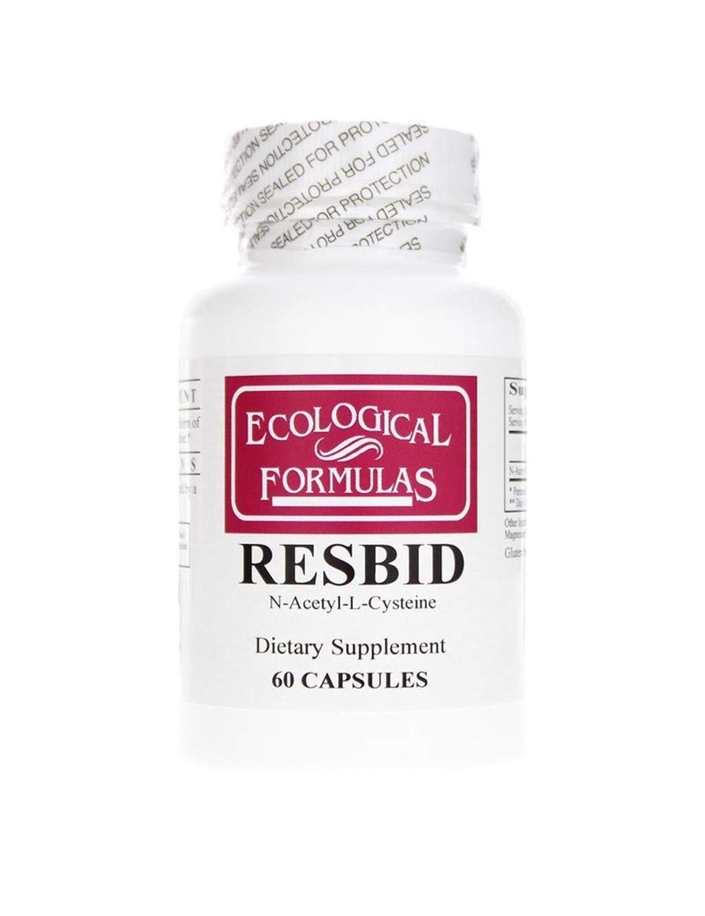 Οικολογικές Φόρμουλες Resbid 500 Mg, White, 60 Count
