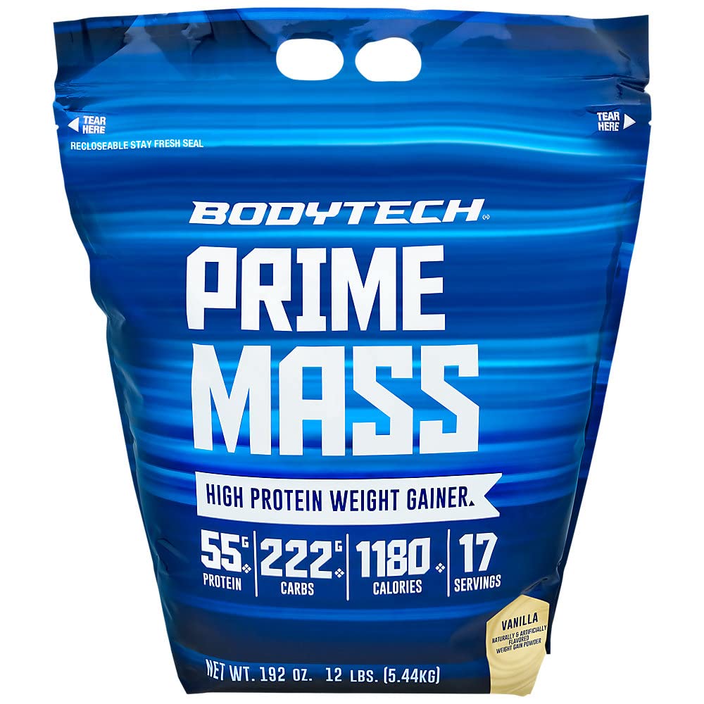 BODYTECH Prime Mass - Βανίλια (12 λίβρες./17 εξυπηρετούν)