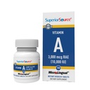 Superior Source Vitamin A 10,000 IU - Eye Care Supplement - Also Supports Immune, Skin & Bone Health - Non-GMO & Gluten-Free - 100 MicroLingual Tablets
