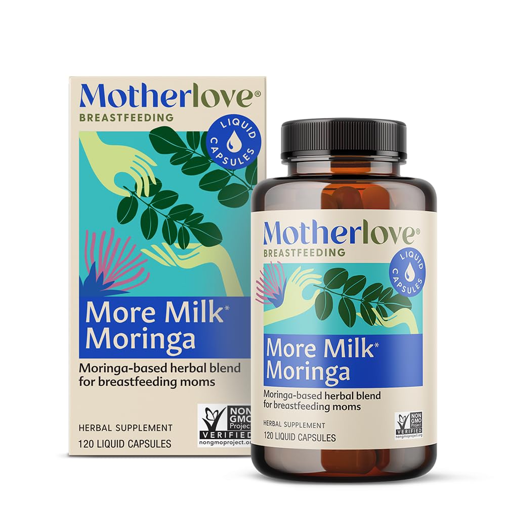 Motherlove More Milk Moringa (120 μέγεθος αξίας καψακίου) Moringa-βασισμένο συμπλήρωμα γαλακτοπαραγωγής για την υποστήριξη της προσφοράς μητρικό γάλα—Non-GMO, βιολογικά βότανα, Vegan, Kosher