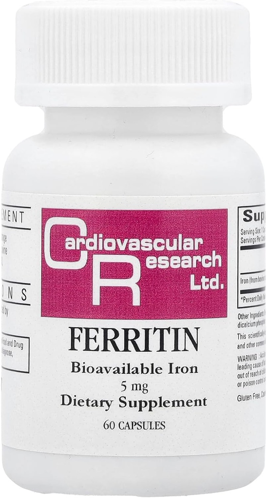 Καρδιαγγειακή έρευνα Καψάκια Ferritin, 60 Count