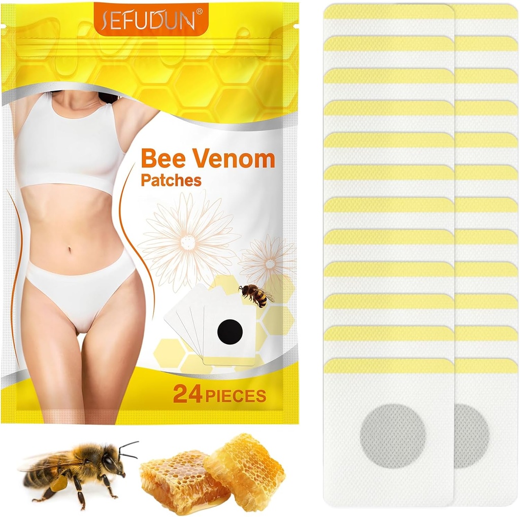 Bee Venom Patches, Bee Venom Lymphatic Αποστραγγιστικά Patches, Bee Venom Lymphatic Αποστραγγιστικά Patches για γυναίκες & άνδρες 24pcs