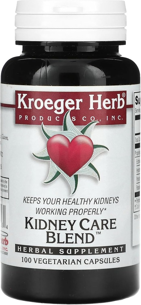 Kroeger Herb Νεφρική Φροντίδα Μείγμα Χορτοφαγικές κάψουλες, 100 κόμης